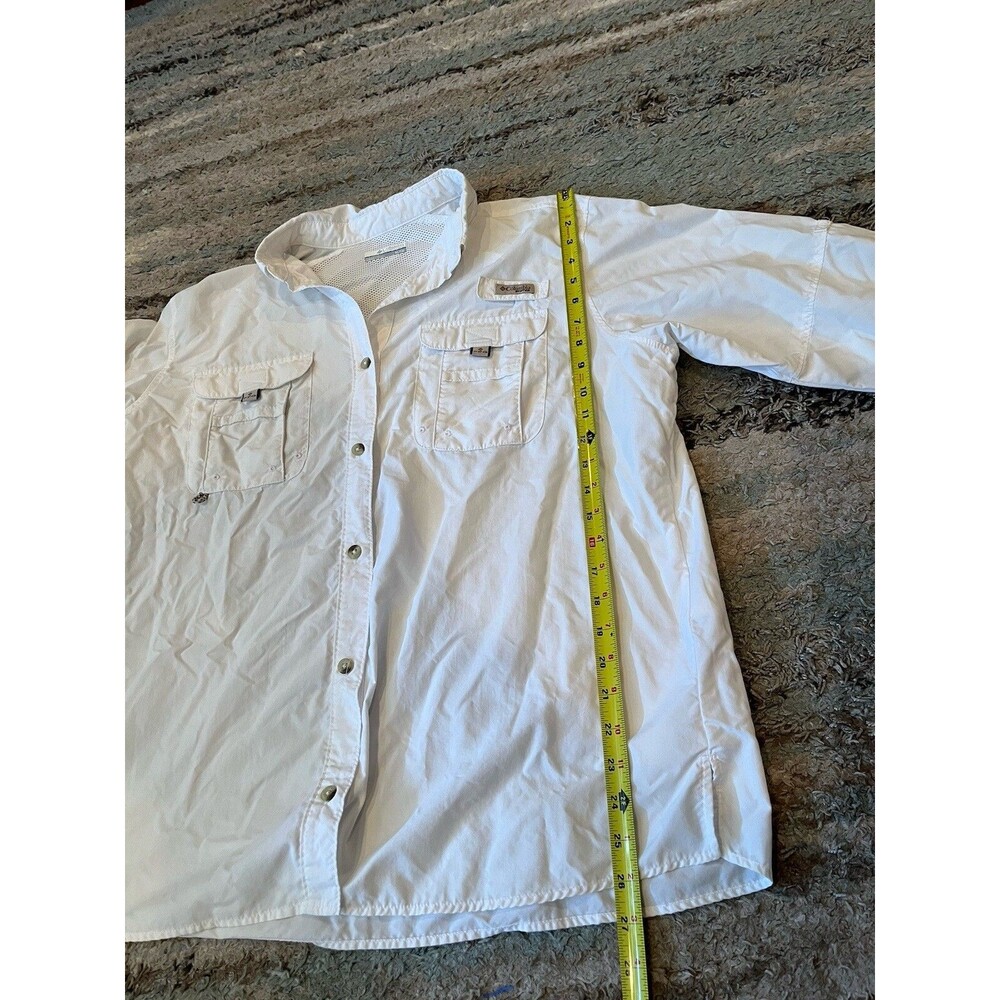 Columbia Youth? White Performance Fishing Gear PFG Vented Long Sleeve - READ - Picture 6 of 8